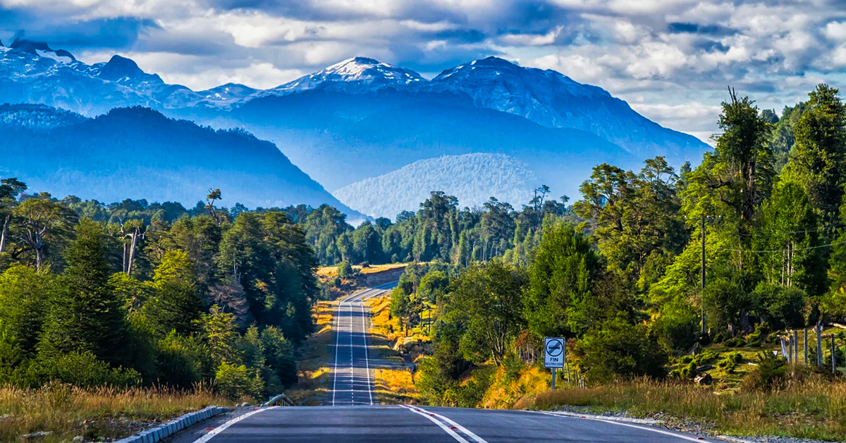 A photo of the Carretera Austral highway